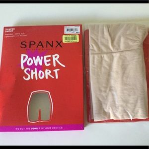 Spanx Power Short. Size L. Color Nude.